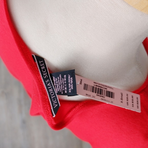 VICTORIA SECRET | NWT Red & Pink Ruffle Short Sleeve - Picture 6 of 9